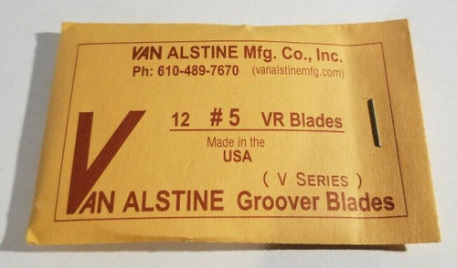 Van Alstine Round Bottom Tire Groover Blades 12 Pack Grooving VR #5 5/32"