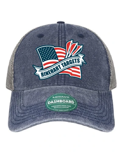 Rinehart Flag and Arrow Blue Hat