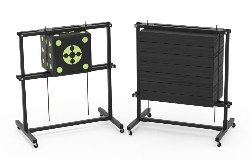 30" Rolling Wall & Cube Target Stand