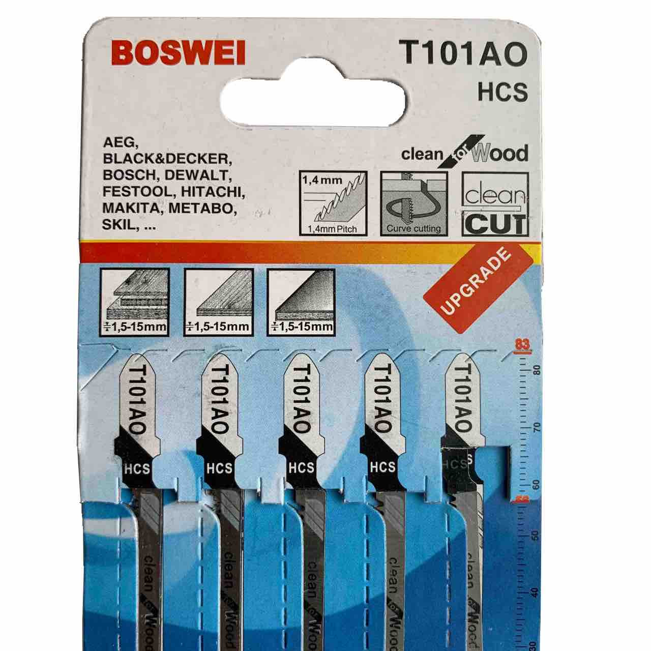 Jigsaw Blades For Bosch PST 700 E 5 Pack Straight/Curve/Metal Cut