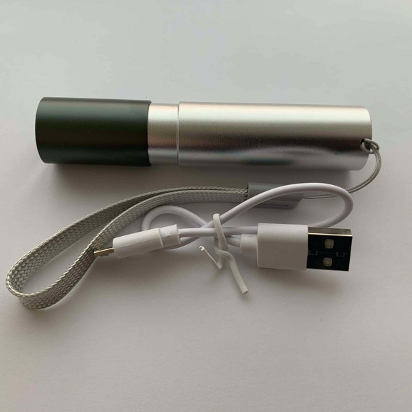 Compact Rechargeable LED Torch Aluminium