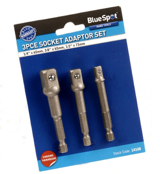 3 Piece Chrome Vanadium Socket Adaptor Set | AM15700 AM-I5700 i5700 AMC-SD243 | 3 Piece Chrome Vanadium Socket Adaptor Set | AM15700 AM-I5700 i5700 AMC-SD243 |