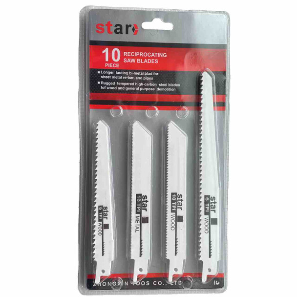 Reciprocating Saw Blades 10 Piece Set