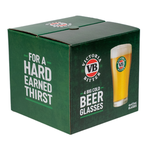 VICTORIA BITTER CORE GLASSES  425mL x24 Pack