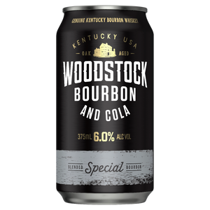 Woodstock Burbon and Cola 6.0% 375mL Cans 24 Pack