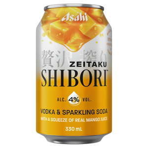 Asahi Zeitaku Shibori Mango 4.0% 330mL Cans 24 Pack