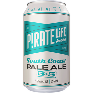 Pirate Life South Coast Pale Ale 3.5% 375mL Cans 16 Pack Pirate Life South Coast Pale Ale 3.5% 375mL Cans 16 Pack