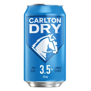 Carlton Dry Mid 3.5% 375mL Cans 30 Pack
