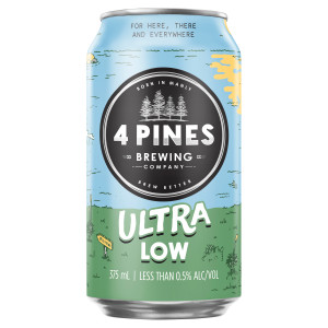 4 Pines Ultra Low 0.5% 375mL Cans 24 Pack 4 Pines Ultra Low 0.5% 375mL Cans 24 Pack