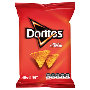 Doritos Cheese Supreme Corn Chips 18 x 45g Bags Doritos Cheese Supreme Corn Chips 18 x 45g Bags