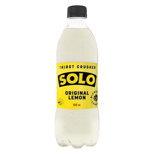 Solo Lemon 600mL PET Bottles 24 Pack