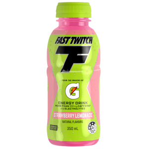 Fast Twitch Energy Drink Strawberry Lemonade 350ml Bottles 12 Pack Fast Twitch Energy Drink Strawberry Lemonade 350ml Bottles 12 Pack