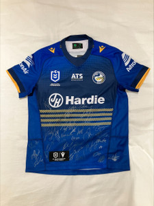 2025 Team Signed Eels Home Jersey (Un-Framed) 2025 Team Signed Eels Home Jersey (Un-Framed)
