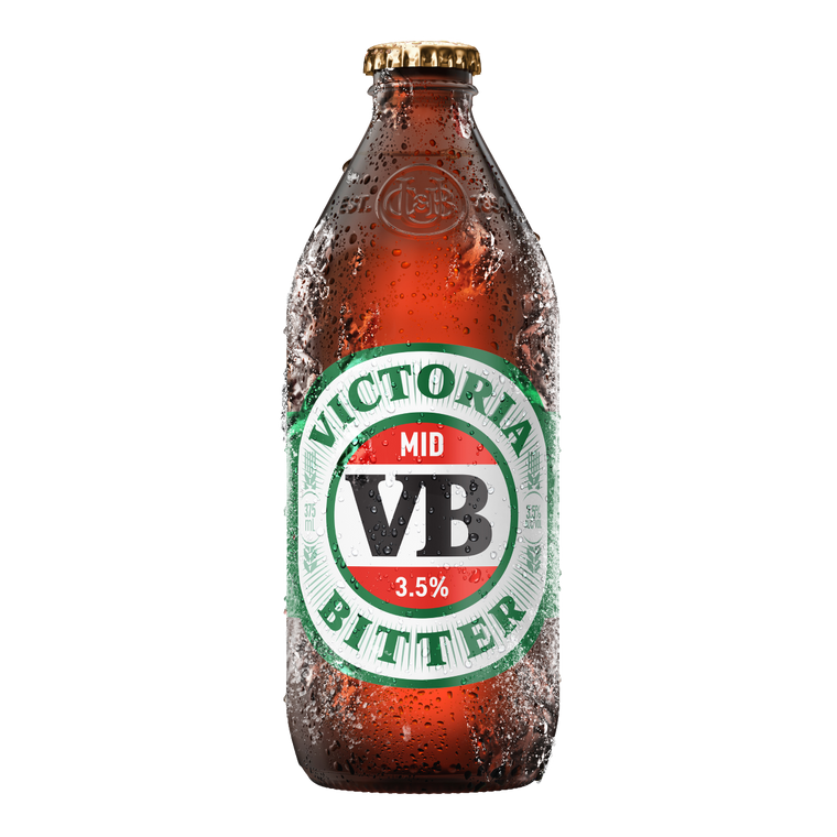 Victoria Bitter 3.5% 375mL Bottles 24 Pack