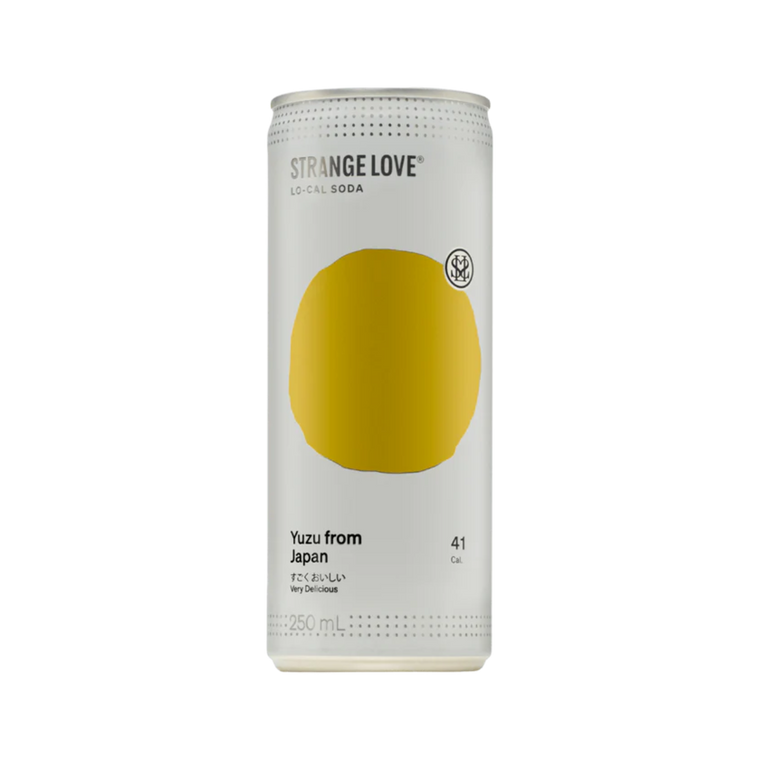 StrangeLove Yuzu Lo-Cal Soda 250mL Cans 24 Pack
