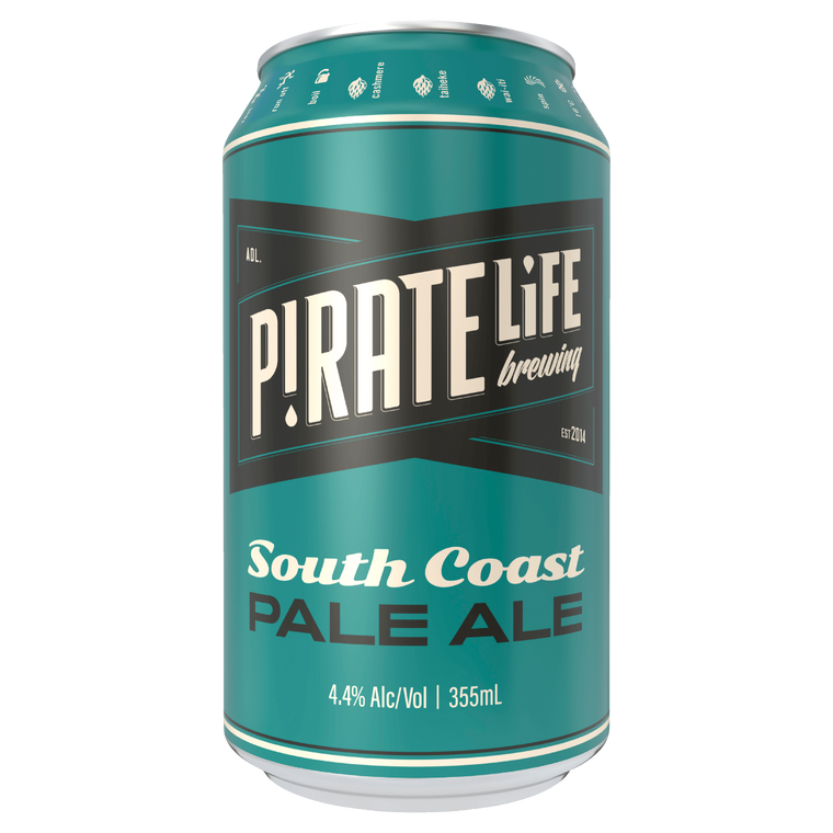Pirate Life South Coast Pale Ale 355mL Cans 16 Pack