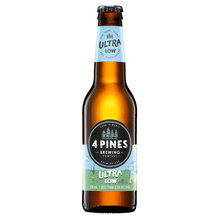 4 Pines Ultra Low 0.5% 330mL Bottles 24 Pack