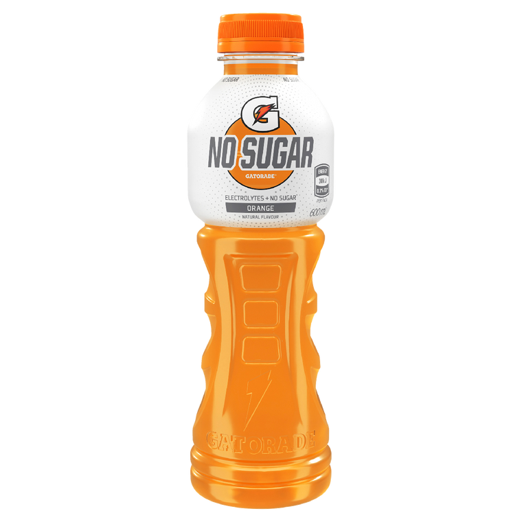 Gatorade No Sugar Orange 600mL Bottles 12 Pack