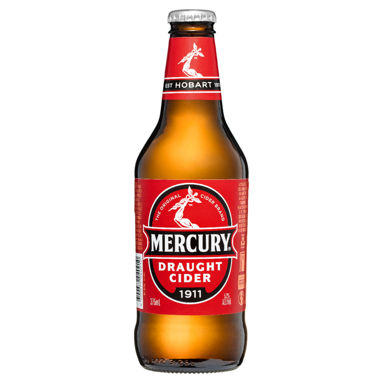 Mercury Draught Cider 375mL Bottles 24 Pack