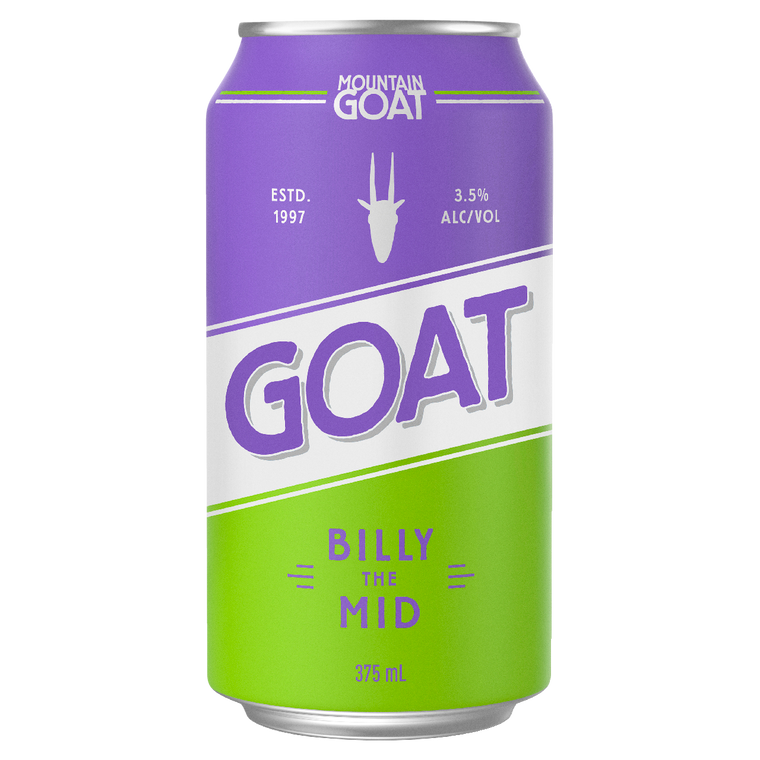 Mountain Goat Billy The Mid 375mL Cans 24 Pack