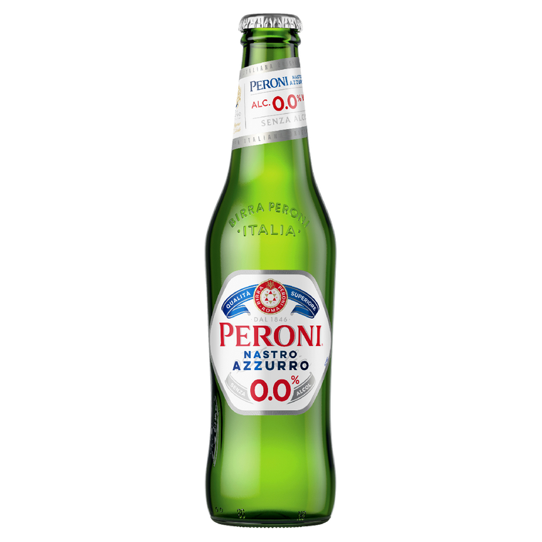 Peroni Nastro Azzurro 0.0% 330mL Bottles 24 Pack