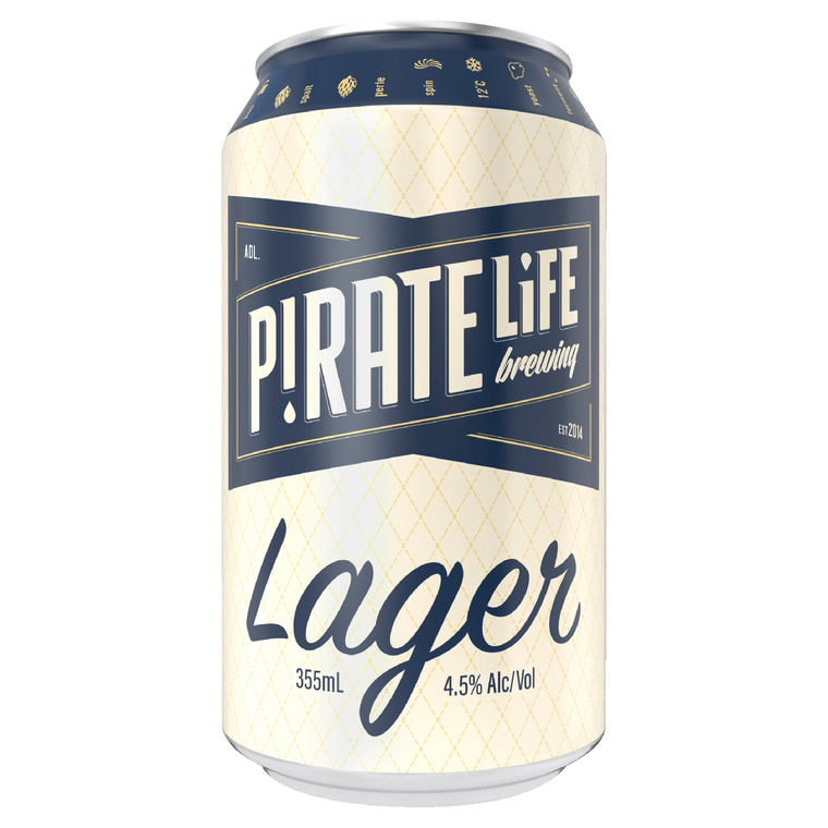 Pirate Life Lager 375mL Cans 16 Pack