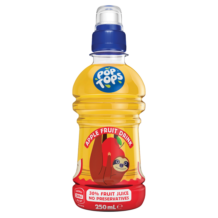 Pop Tops Apple Fruit Drink 250mL Bottles 24 Pack