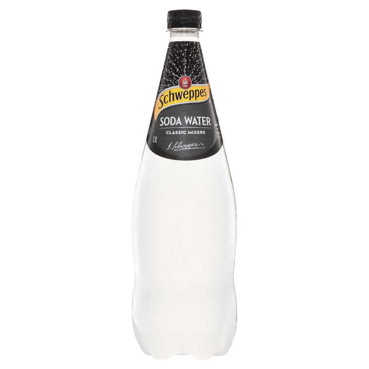 Schweppes Soda Water 1.1L Bottles 12 Pack
