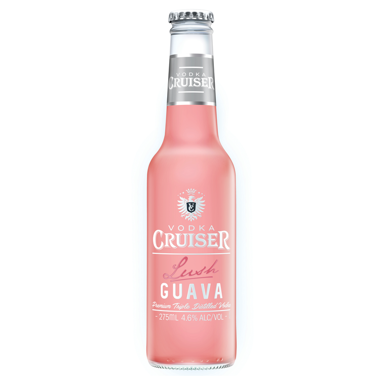 Vodka Cruiser Lush Guava 275mL Bottles 24 Pack