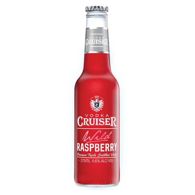 Vodka Cruiser Wild Raspberry 275mL Bottles 24 Pack