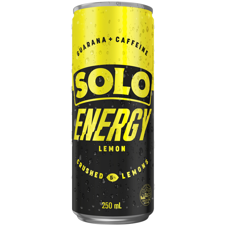  SOLO Energy Lemon 250ml Cans 24 Pack