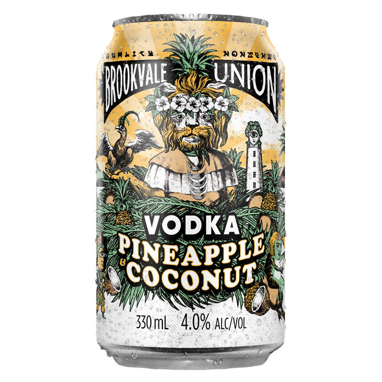 Brookvale Union Pineapple and Coconut 4.0% 330mL Cans 24 Pack