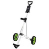 Caddymatic Golf Lite Trac 2 Wheel Folding Golf Cart White/Green