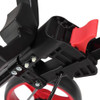 Caddymatic Golf X-TREME 3 Wheel Push/Pull Golf Cart with Seat Black/Red