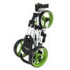 Caddymatic Golf X-Lite One-Click Folding Pull/Push Golf Cart White/Green