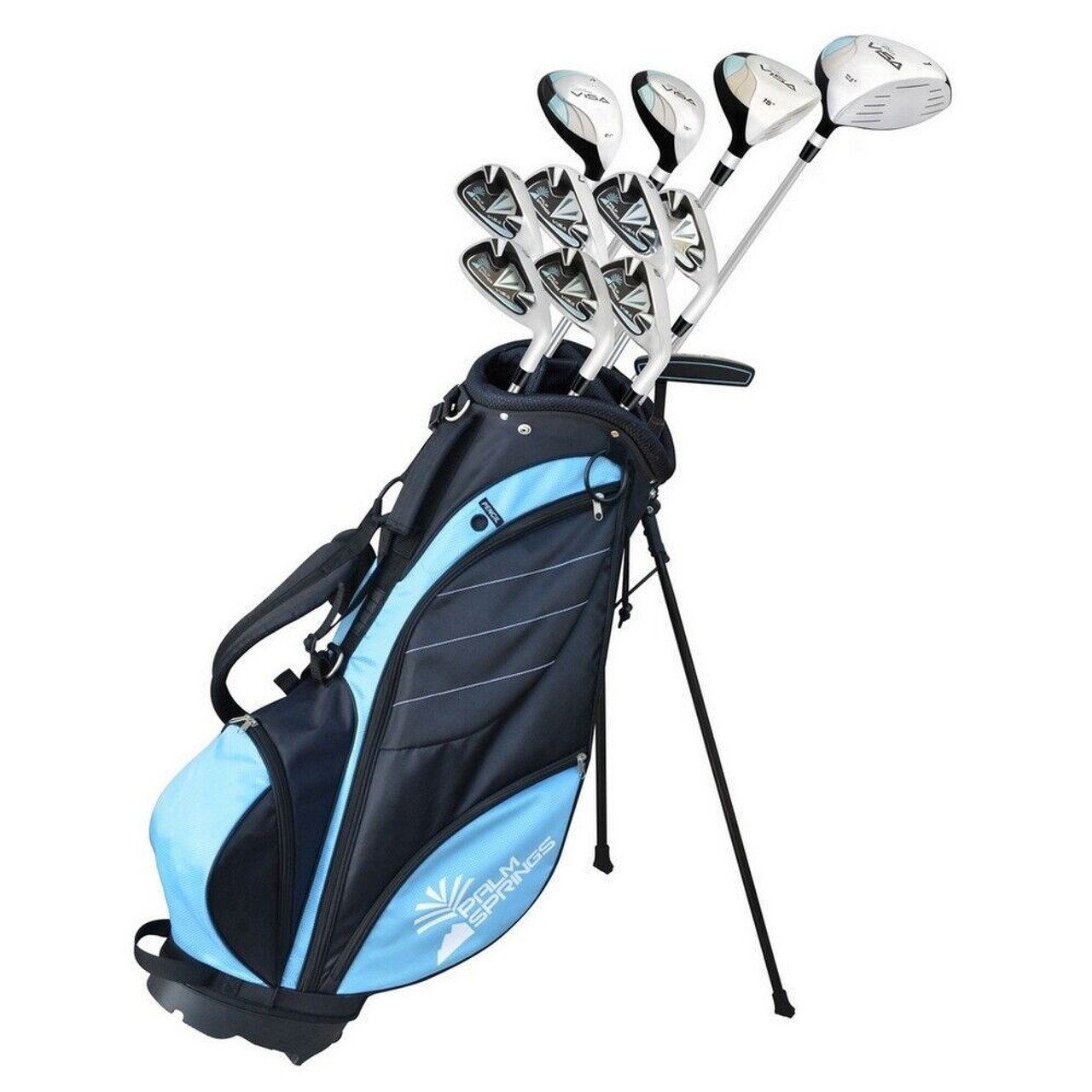 Palm Springs Golf VISA V2 LADY ALL GRAPHITE Club Set & Stand Bag