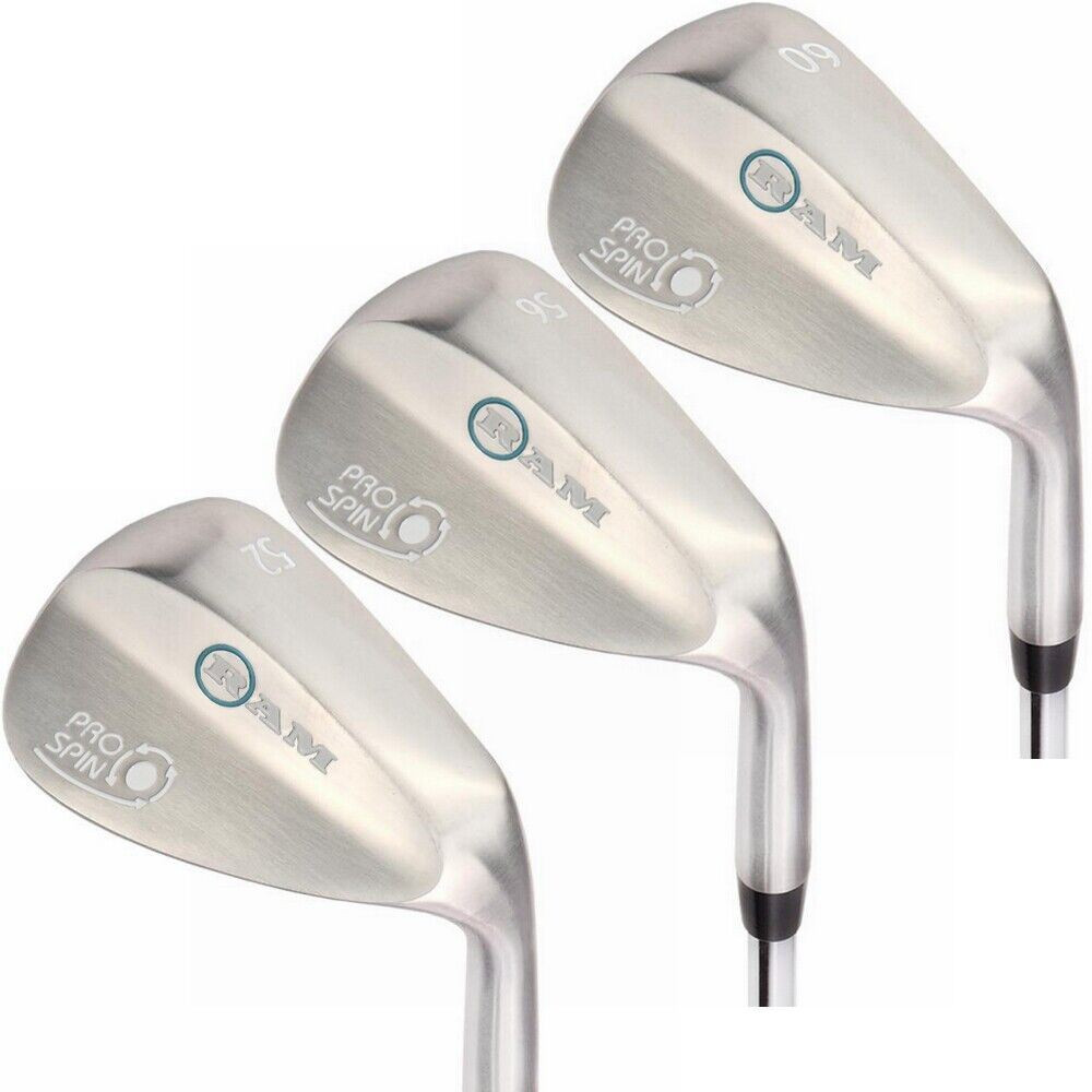 Ram Golf Pro Spin 3 Wedge Set - 52°, 56°, 60° - Graphite Shaft