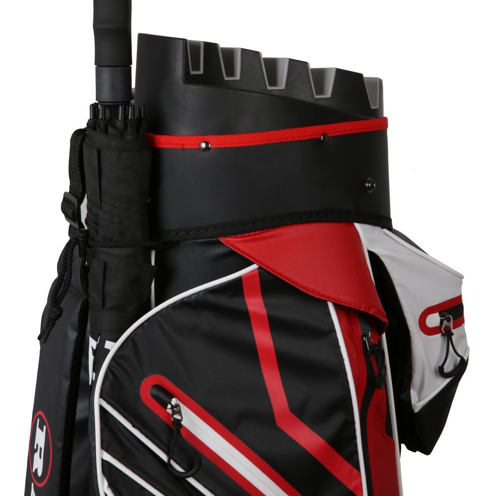 Ram Golf Premium Waterproof Cart Bag with 14 Way Molded Organizer