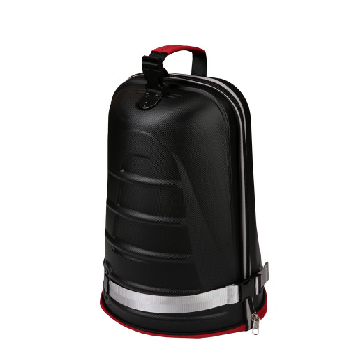 Caddymatic Hard Top Shell Padded Travel Cover with Wheels - Red/Grey - Image 2