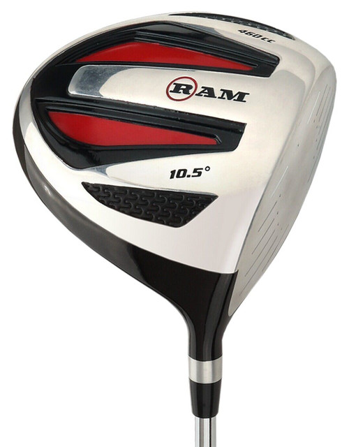 Ram Golf SGS 460cc -1" Driver - Mens Right Hand -Headcover Included -Steel Shaft - Image 0