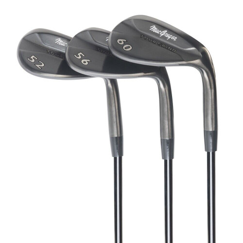 MacGregor Golf Tour Grind Milled Face Golf Wedge Set, Black, Mens Right Hand - Image 1