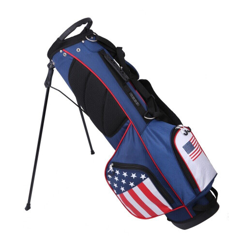 Prosimmon Golf DRK 7" Lightweight Golf Stand Bag with Dual Straps - USA Flag - Image 1