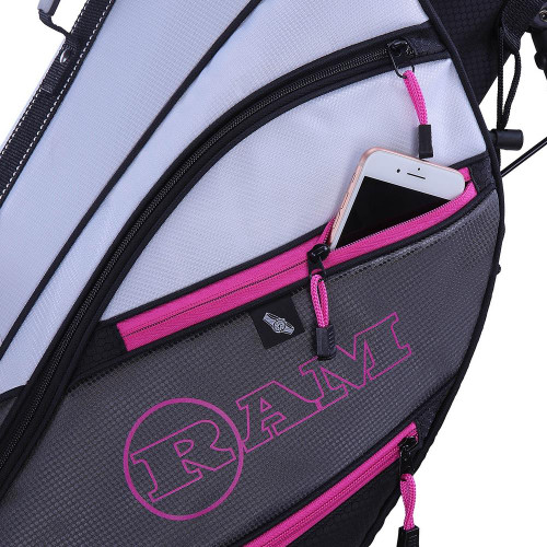 Ram Golf Lightweight Dual Strap Ladies Stand/Carry Bag - Image 4
