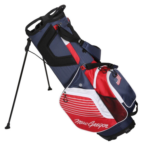 MacGregor Golf VIP 14 Divider Stand Carry Bag, USA Flag - Image 1