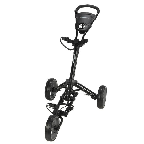 Caddymatic Golf X-Lite One-Click Folding Pull/Push Golf Cart Black - Image 3