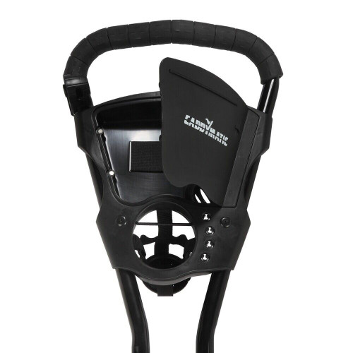 Caddymatic Golf X-Lite One-Click Folding Pull/Push Golf Cart Black/Red - Image 3