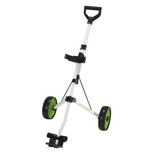 Young Gun Kids Adjustable Golf Cart for Junior Golfers 3-14 Years Old - White - Image 0