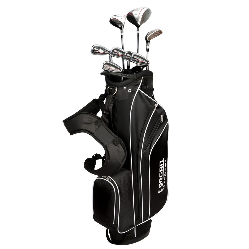 Forgan of St Andrews F100 +1 inch Golf Clubs Set with Bag, Graphite/Steel, Mens Right Hand