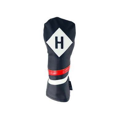 Ram Golf Premium Vintage Style PU Leather Headcovers, Retro Black, Hybrid