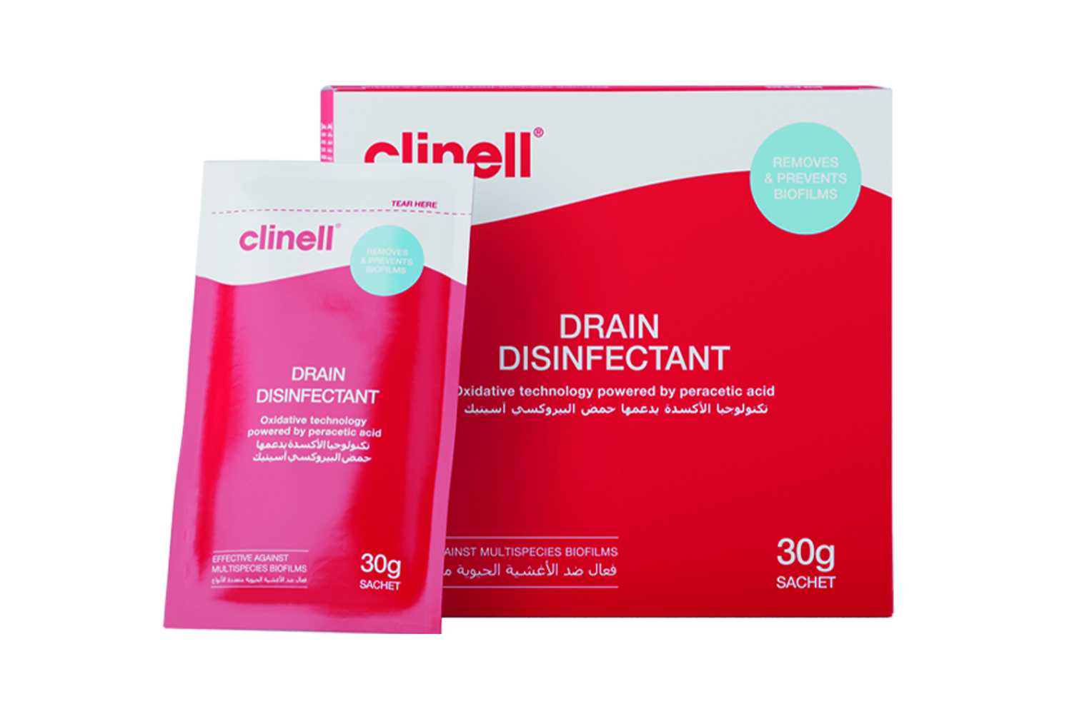 Clinel Drain Disinfectant Sachets